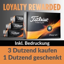 3 Dz Titleist Pro V1 kaufen +1 Dz kostenlos inkl. Bedruckung