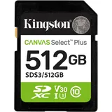 Kingston Canvas Select Plus - Flash-Speicherkarte - 512 GB SDXC UHS-I U3 V30