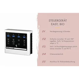 Karibu Saunafass inkl. 9 kW Bioofen + ext. Steuerung