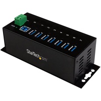 Startech Industrial Railmount USB-Hub, 7x USB-A 3.0, USB-B 3.0 [Buchse] (ST7300USBME)