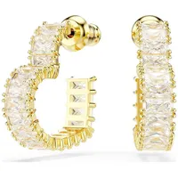 Swarovski Creolen Matrix Weiß 5693512 18k vergoldet Klein