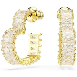 Swarovski Creolen Matrix Weiß 5693512 18k vergoldet Klein