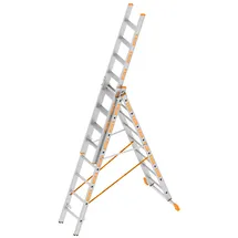 Layher TOPIC 1041 Allzweckleiter mit rutschhemmenden R12 3x8 Stufen