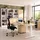 bümö Schreibtisch XB-Serie Graphit / Weiß