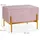 Relaxdays Polsterbank Samt Rosa 40 x 60 x 43 cm