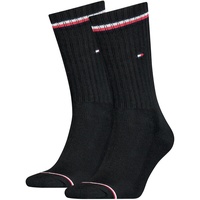 Tommy Hilfiger Socken 4er Pack Iconic Sock Schwarz (Gr. 43-46)