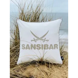 Sansibar Sylt Dekokissen 45 x 45 cm Weiß
