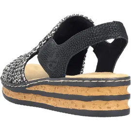 Rieker Sandalette Damen Schwarz 37