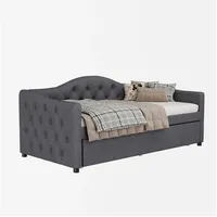 Odikalo Schlafsofa Daybett Tagesbett ausziehbarem Fernbedienung 90x200cm (Ohne Matratze) grau