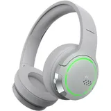 Edifier G2BT Bluetooth Headset, RGB-Licht,kabelloses Over-Ear Headset,Geräuschunterdrückung für PS4/PS5/Xbox/Nintendo, Grau