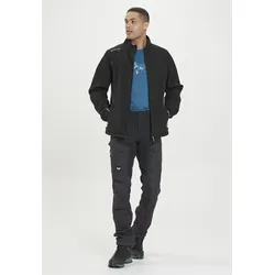 Softshelljacke WHISTLER "Dublin", Herren, Gr. S, schwarz, 94% Polyester, 6% Elasthan, unifarben, sportlich, normal, ohne Ausschnitt, Langarm, Jacken, mit wasserdichter Funktion