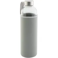 Testrut axentia Trinkflasche aus Glas, Wasserflasche mit Neoprenhülle in