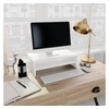 Monitorständer Hochglanz-Weiß 42x24x13 cm Holzwerkstoff