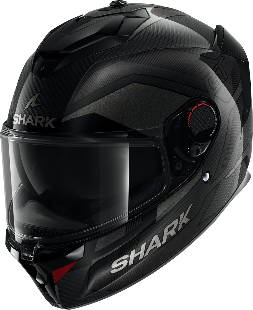Shark Spartan GT Pro Ritmo Carbon Helm, zwart-grijs, 2XL