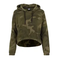 URBAN CLASSICS Sweatshirt Camouflage Green M