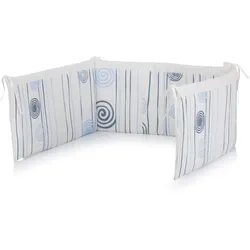 Chipolino Babynest Bumper 180 x 30 cm Bettumrandung Nestchen aus 100% Baumwolle hellblau