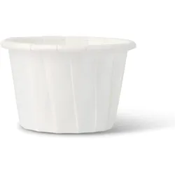 BIOZOYG 250 Stück Mini-Schalen 30ml weiß, Probierbecher, Einwegschälchen Dipschalen Papier für Dips, Saucen, Fingerfood, umweltfreundlich, robust