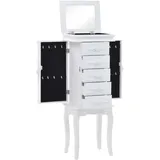 vidaXL Schmuckschrank Weiß