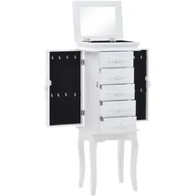 vidaXL Schmuckschrank Weiß