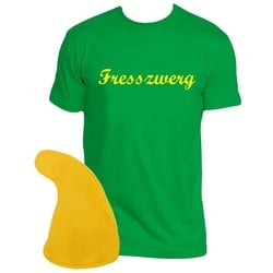 coole-fun-t-shirts Kostüm FRESSZWERG Zwergen Kostüm Fress Zwerg Karneval Fasching 4XL