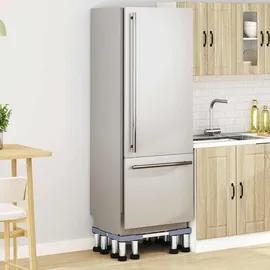 vidaXL Waschmaschinensockel Grau 67 x 67 x 21.5 cm Metall - Grau