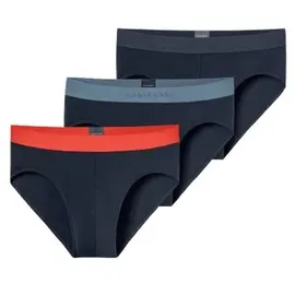 SCHIESSER 3P 95-5 Multipacks Rio-Slip Schwarz/Rot Baumwolle X-Large Herren