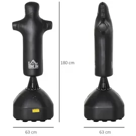 Homcom Standboxsack Stahl, PU, HDPE