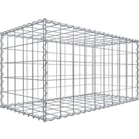 Gabiona Gabione 100 cm x 50 cm x 50 cm mit Maschenweite 10 cm x 10 cm