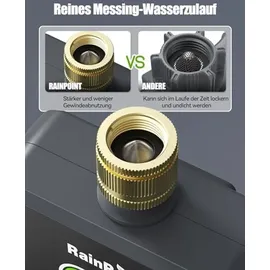 RAINPOINT Bewässerungscomputer 2 Ausgänge schwarz