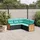 vidaXL Gartensofa-Set 5-tlg. schwarz