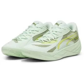 Puma All Pro Nitro Basketballschuhe, Größe:8.5 - Grün