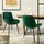 ML-Design Esszimmerstuhl Dunkelgrün Samt 2er Set