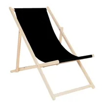 Wood World Relaxliege Schwarz