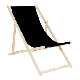 Wood World Relaxliege Schwarz
