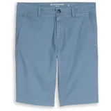 Tom Tailor Herren TTSLIM Chino Shorts, blau, Uni, Gr. 32