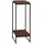 Mendler Blumentisch HWC-K71, Blumenregal Beistelltisch Pflanzregal, MVG-zertifiziert MDF Metall ~ dunkelbraun, 101cm