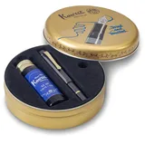 KAWECO Füllfederhalter Set AL Sport Piston Schwarz/Gold M