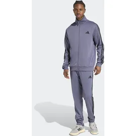 adidas Trainingsanzug ADIDAS SPORTSWEAR "M 3S TR TT TS", Jungen, Gr. L, preloved violet, Obermaterial: 100% Polyester, Sportanzüge Trainingsanzug, Basic 3-Streifen Trikot