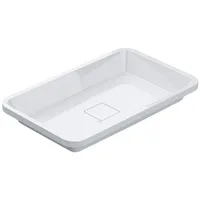 Doporro Waschbecken Einbauwaschbecken Eckig Waschtisch Mineralguss-Waschbecken Waschplatz 60 cm