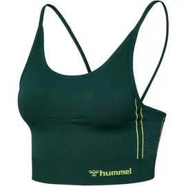 hummel Top Seamless Sport-bh Deep Teal / Sulphur Spring XS