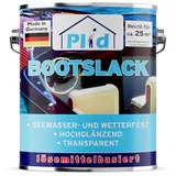 PLID® Bootslack Farblos Glänzend für Holz - Klarlack Holz Wasserfest - Küchenarbeitsplatte lackieren - Lack für Parkett, Treppen, Gartenmöbel und Theken - Holzlack Yachtlack - Made in Germany 2,5l