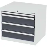 Simplaflex Werkzeugschrank Simplaflex Schubladenschrank, 4 Schubladen, BxTxH 700x575x620 mm grau