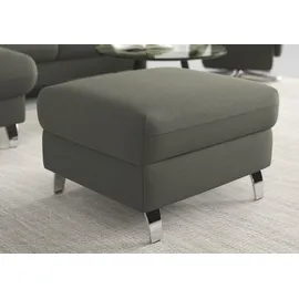 sit&more Stauraumhocker »Grenoble« mit Stauraum und satinierten Füßen grau