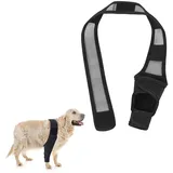 PARFCO Leckschutz Hund Hinterbein, Hunde Kniebandage Hinterbein für Vorder und Hinterbeine, Schwarz Leckschutz Hinterbein Hund für Ellbogenschutz Stütze, XL
