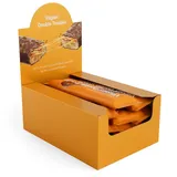 Vilgain Double Trouble Protein Bar | Zweischichtiger Nussriegel mit 29% Protein & Stevia-Süße | Riegel Ideal für Muskelaufbau & Snack (12x55g, Gesalzenes Karamell)