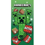 Minecraft Strandtuch TNT Creepers Strandtuch 70 x 140 cm Microfaser Badetuch, (Packung)