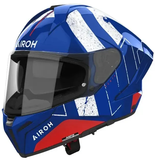 Airoh Matryx Scope Integralhelm - Glossy Blue / Red - XS