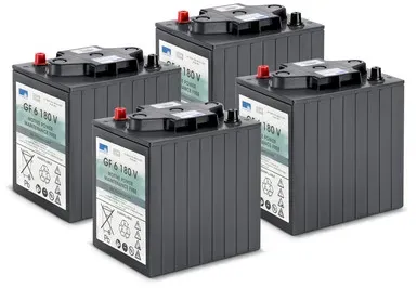 Batteriesatz Gel 4x 6V/180Ah