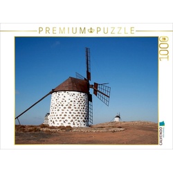 CALVENDO Puzzle »CALVENDO Puzzle Windmühle in Fuerteventura 1000 Teile Lege-Größe 64 x 48 cm Foto-Puzzle Bild von Willy Matheisl«, 1000 Puzzleteile