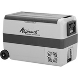 ALPICOOL Elektrische Kühlbox T50, Kompressor-Kühlbox, im Fahrzeug und zu Hause nutzbar grau